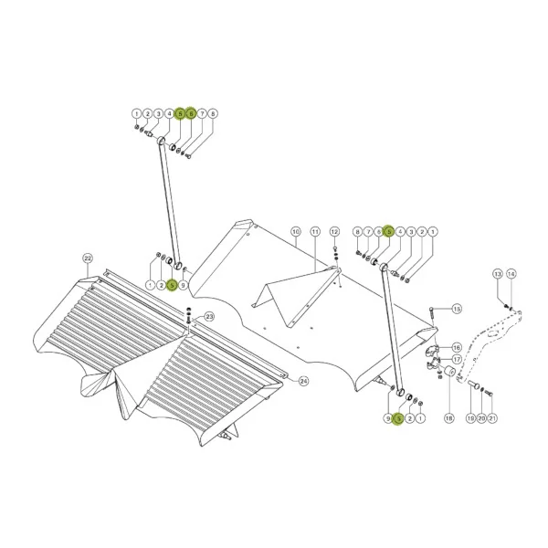 Claas - CL0006474640 - e Metall-Gummi-Buchse für den Siebschwingarm