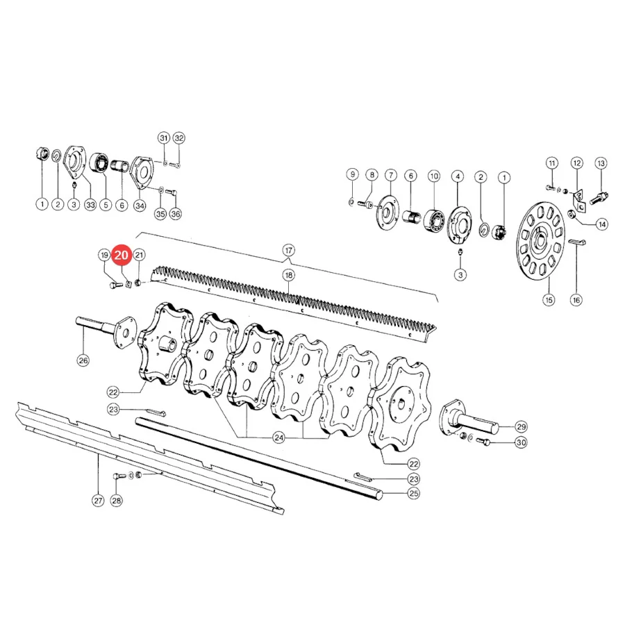 Claas - CL0006532680 - -Dreschbolzen-Unterlegscheibe