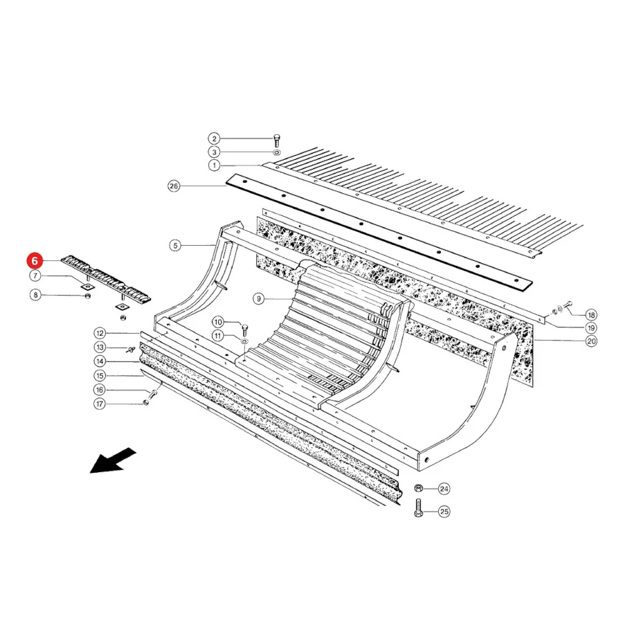Claas - CL0006628790 - Dreschleiste