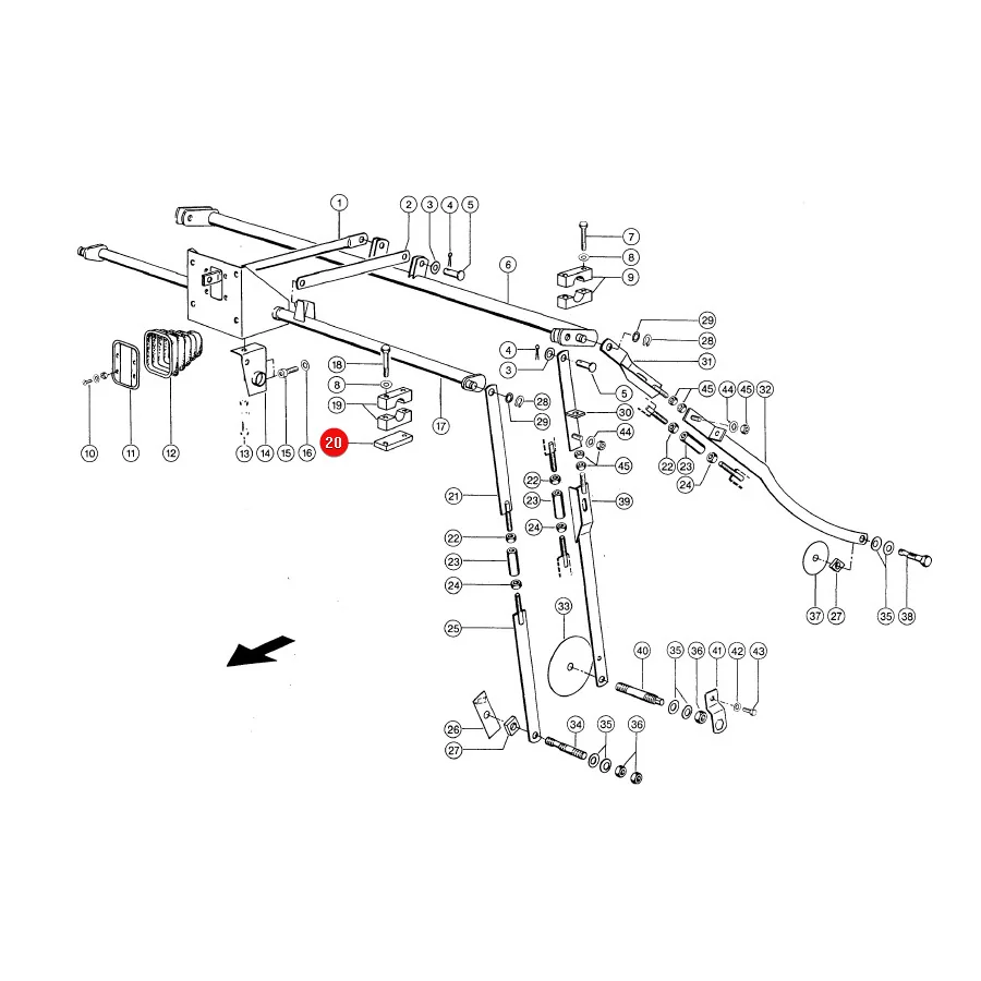 Claas - CL0006631091 - Montageplatte