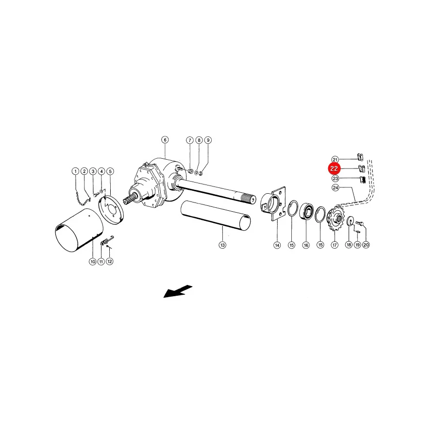 Claas - CL0006650170 - Kettenhalbglied
