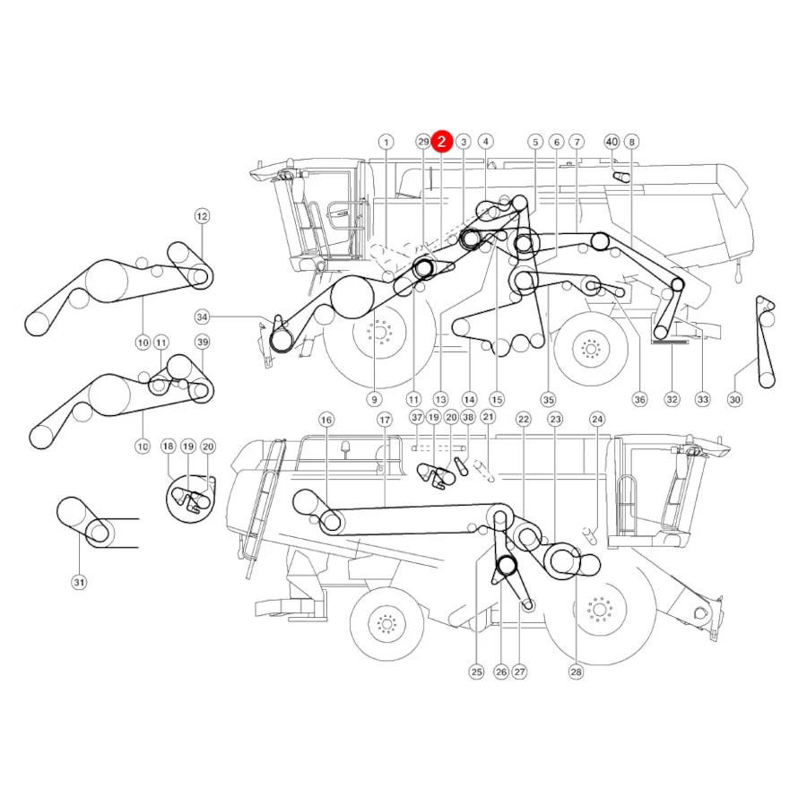 Claas - CL0006672550 - Keilriemen