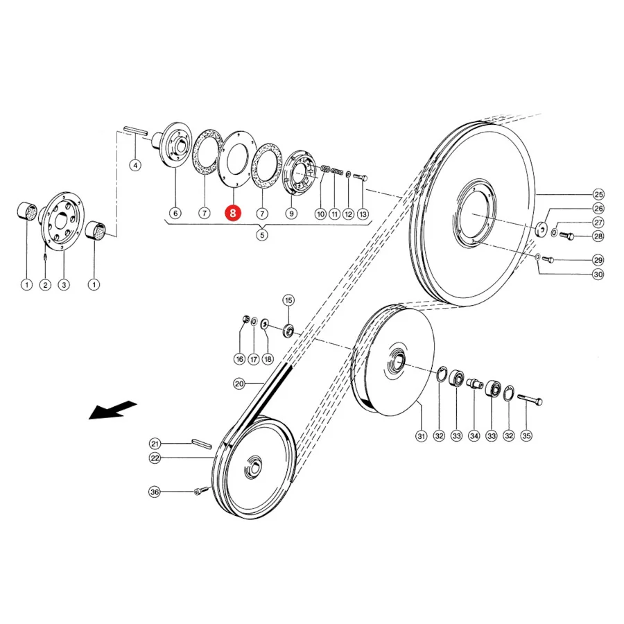 Claas - CL0006673222 - Kupplungsscheibe