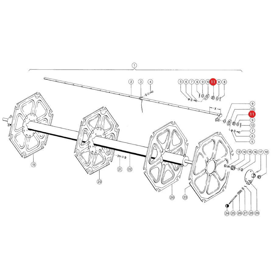 Claas - CL0006778760 - Haspelrohr-Kunststoffbuchse