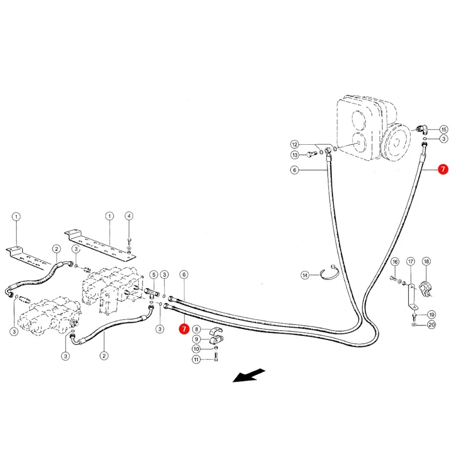 Claas - CL0007150010 - Hydraulikschlauch