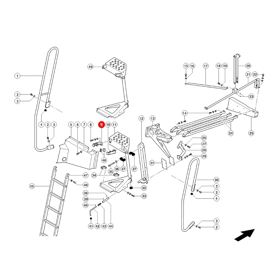 Claas - CL0007398650 - Linker Griff