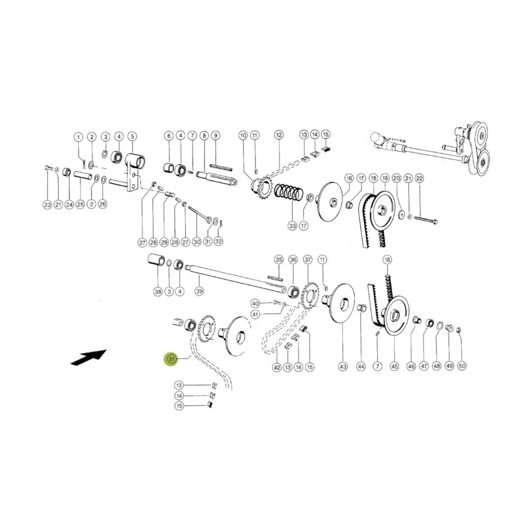 Claas - CL0007530432 - Haspelantriebskette