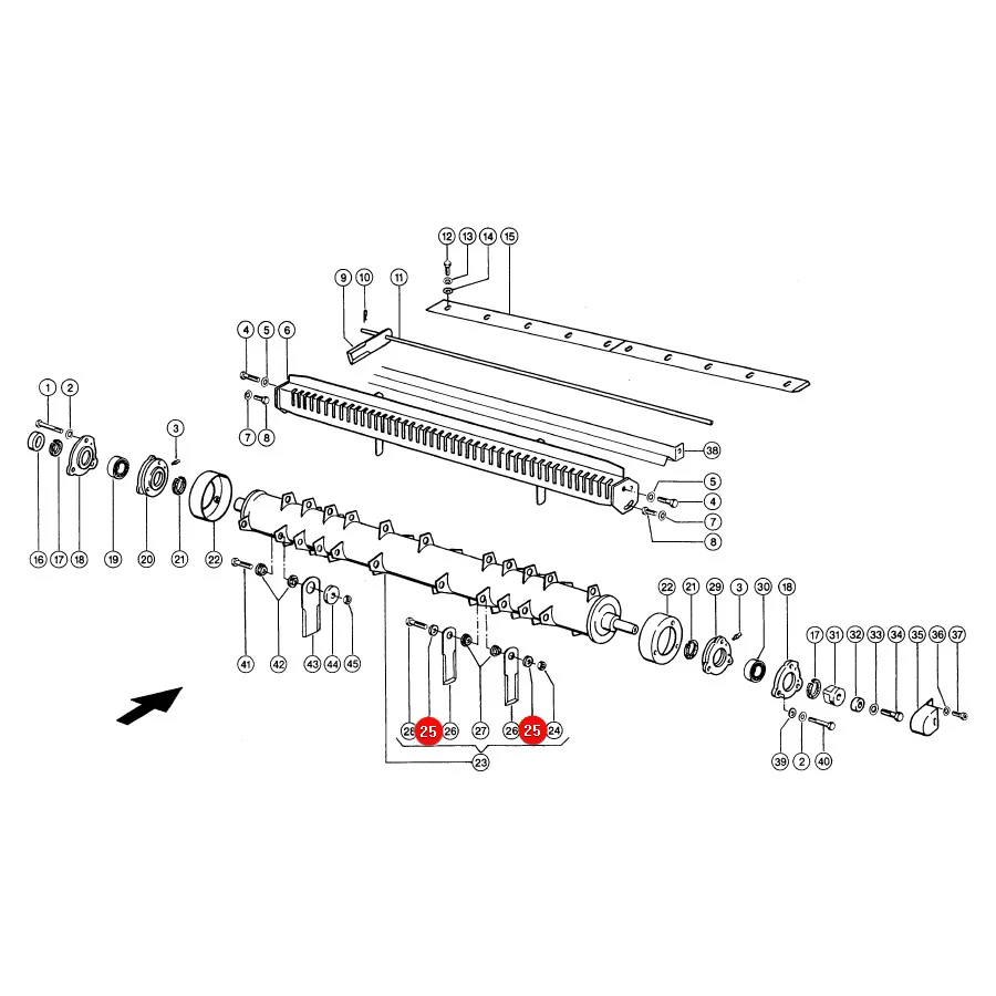 Claas - CL0007558600 - Buchse des Häckselmessers