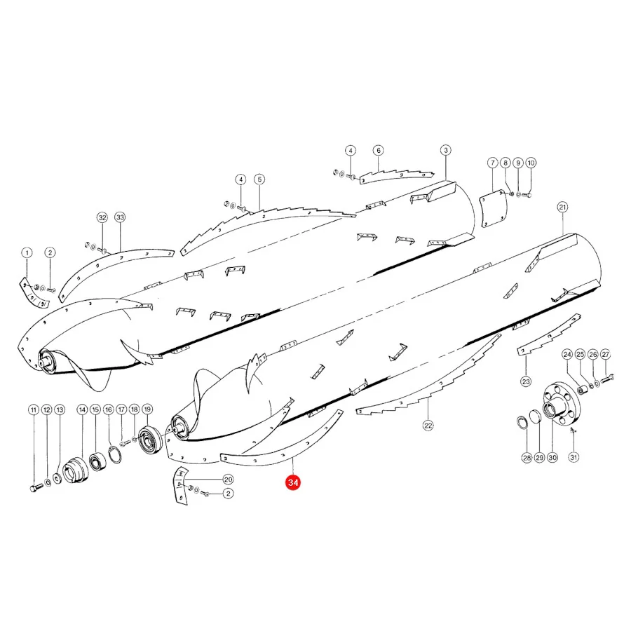 Claas - CL0007566200 - Schaberstange