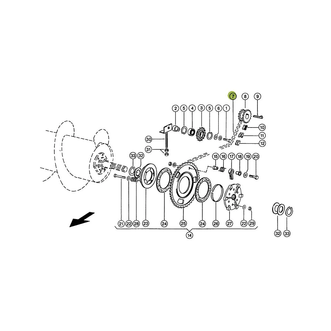 Claas - CL0007672030 - Einzugstrommelantriebskette
