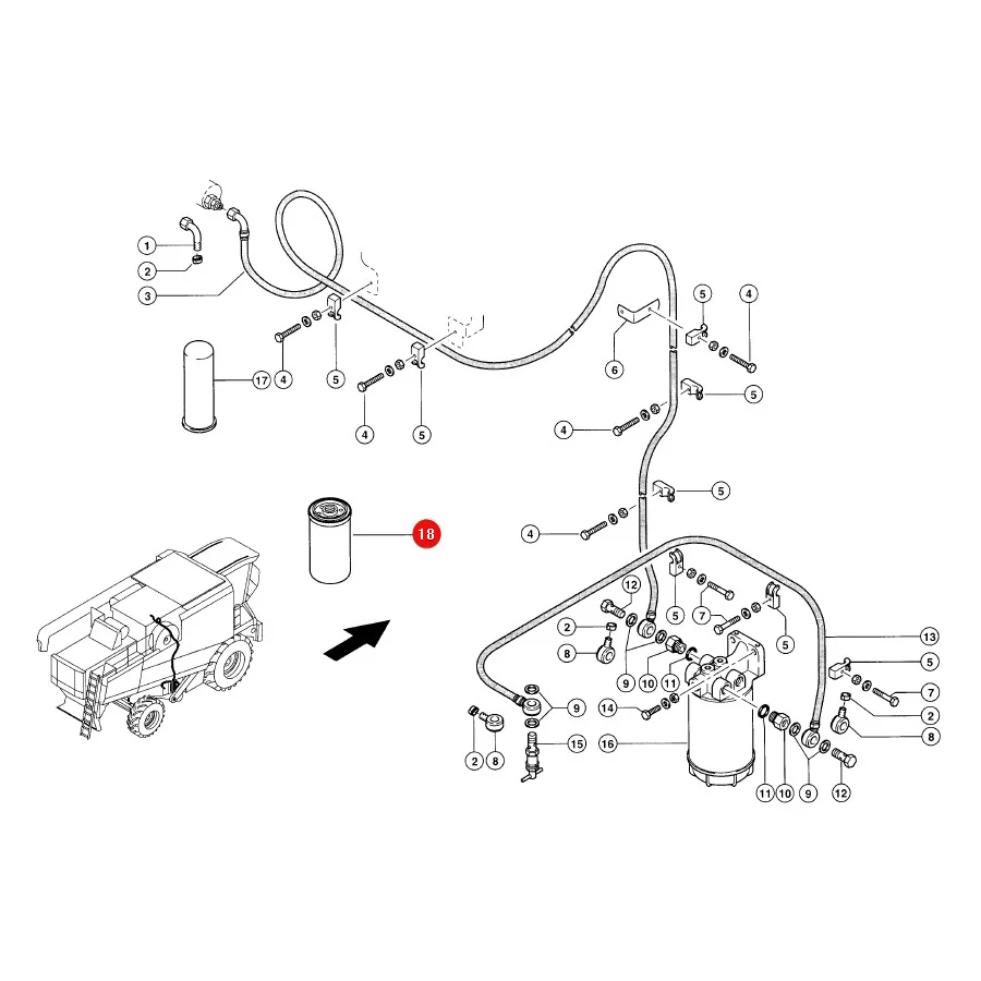 Claas - CL0007983040 - Motorölfilter