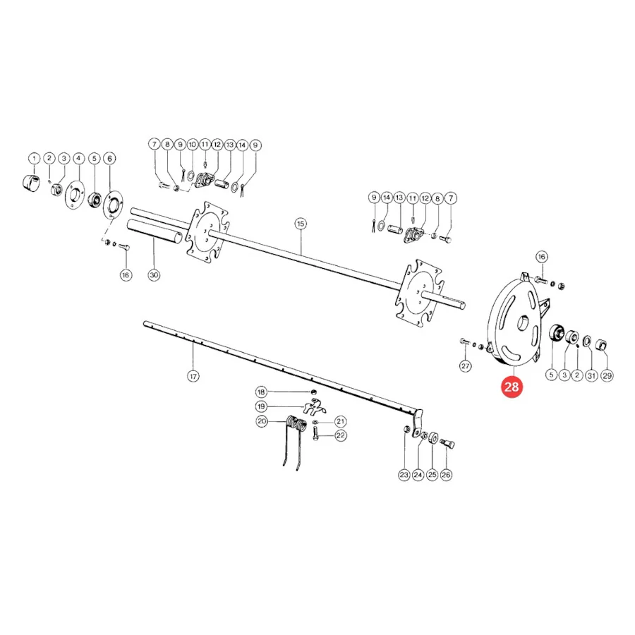Claas - CL0008207880 - Aufnahmefinger-Rollenführung