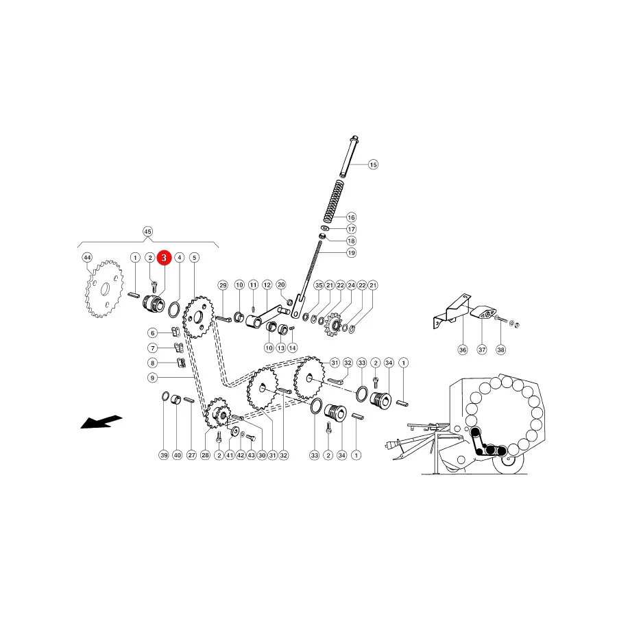 Claas - CL0008221600 - Pressdoppelnabe