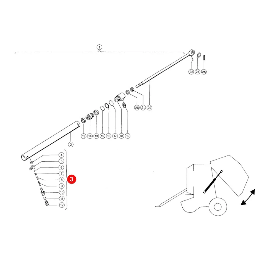 Claas - CL0008223121 - Rückschlagventil Hinterabdeckung