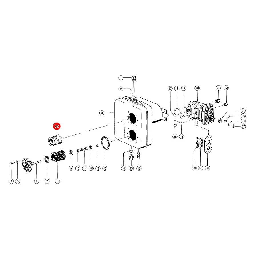 Claas - CL0008248360 - Hydraulikfiltereinsatz