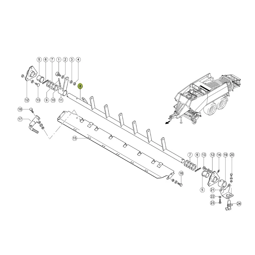 Claas - CL0008320661 - Presssteuerwalze