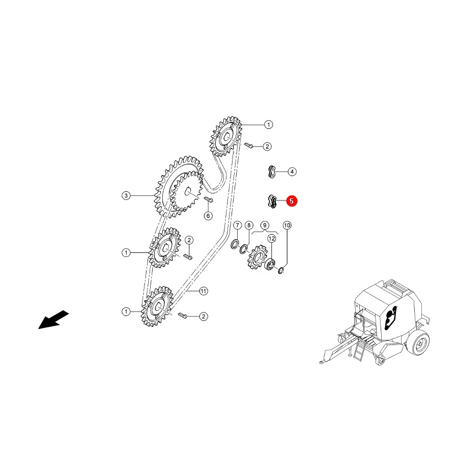 Claas - CL0008454800 - Kettenglied