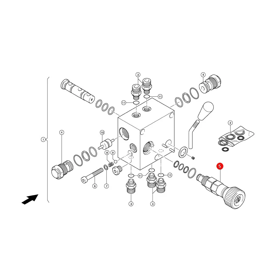 Claas - CL0008454830 - Hydraulikventil für Ballenpresse
