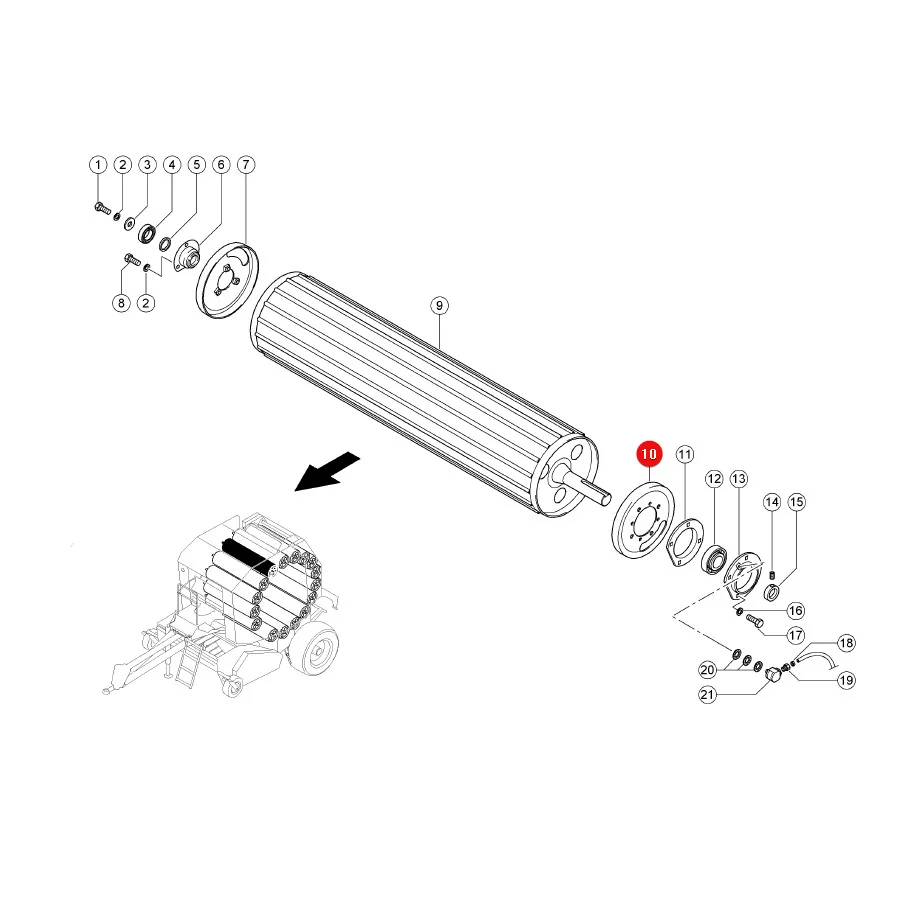 Claas - CL0008581170 - Abdeckung für Ballenpresse