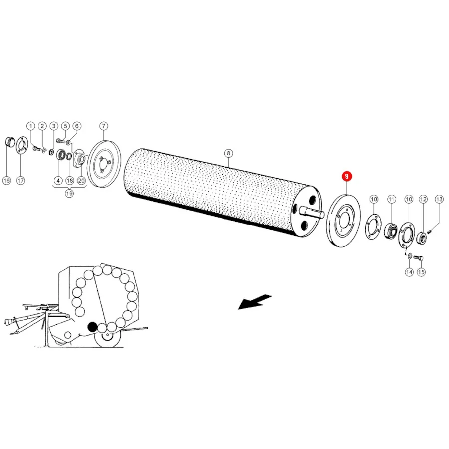 Claas - CL0008601770 - Abdeckung für Ballenpresse