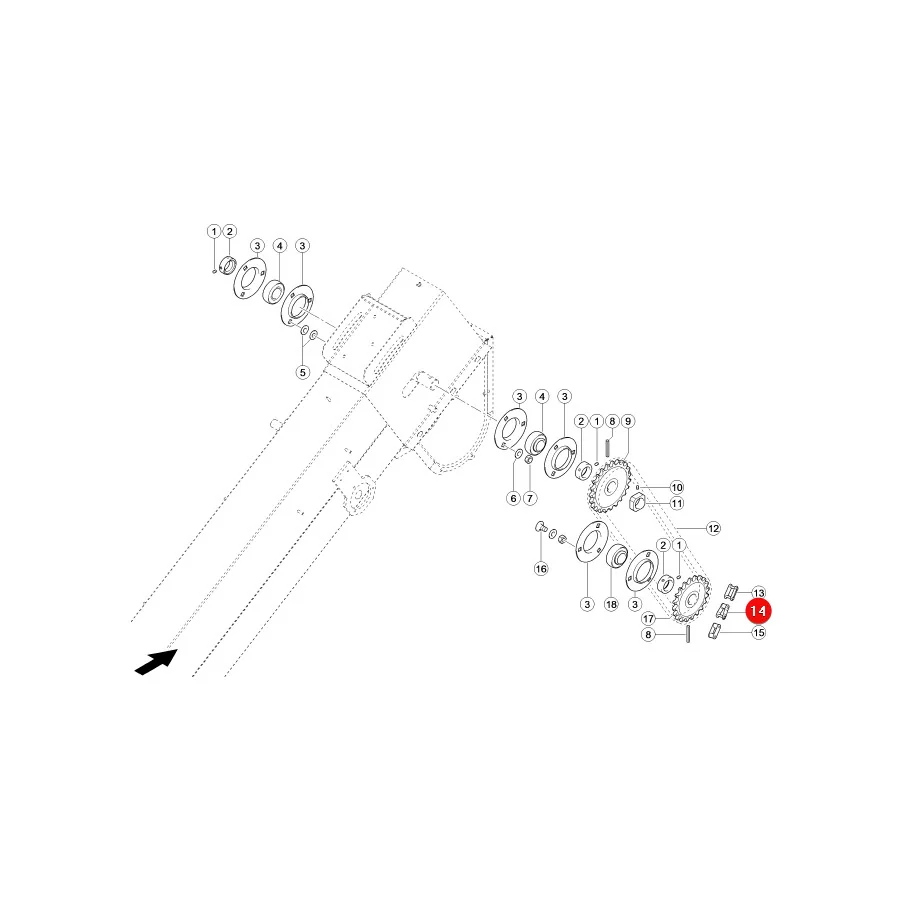 Claas - CL0009245200 - Halbes Kettenglied