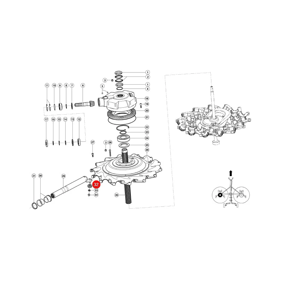 Claas - CL0009553880 - Metallrolle