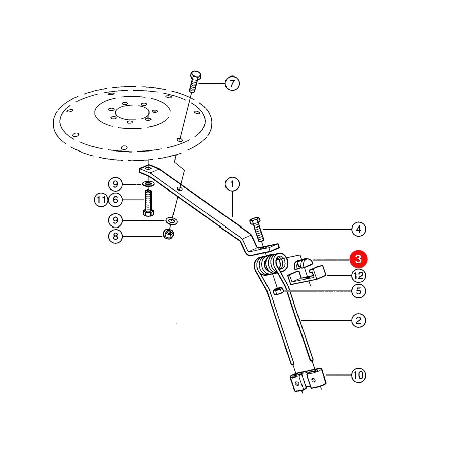 Claas - CL0009565130 -  Schüttlerfeder-Auflage