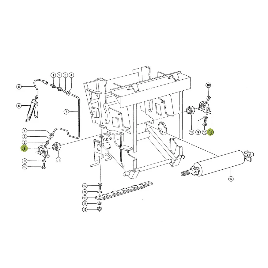 Claas - CL0009805090 -  Lagergehäuse des Schneidwerks