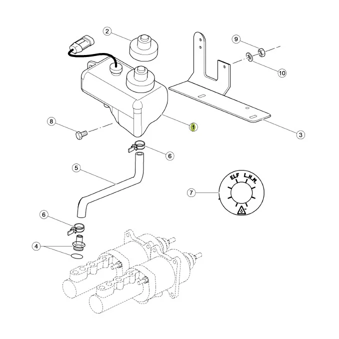 Claas - CL0011081260 - Bremsflüssigkeitsbehälter