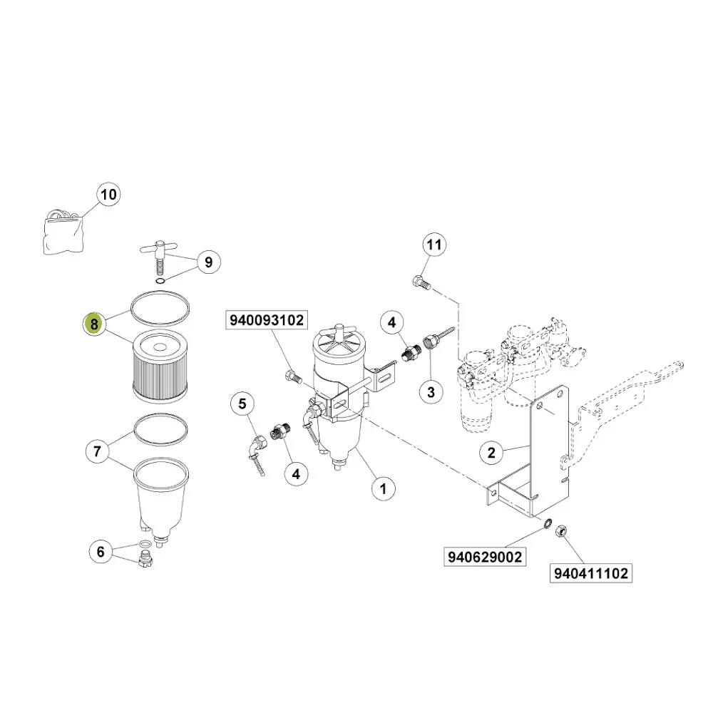 Claas - CL0011316040 - Motorkraftstofffilter