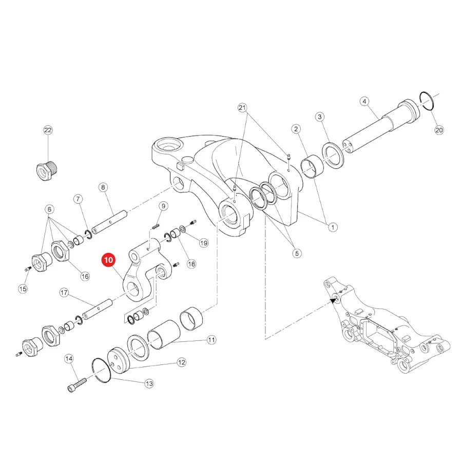Claas - CL0011327410 - Vorderachsfederungshalterung