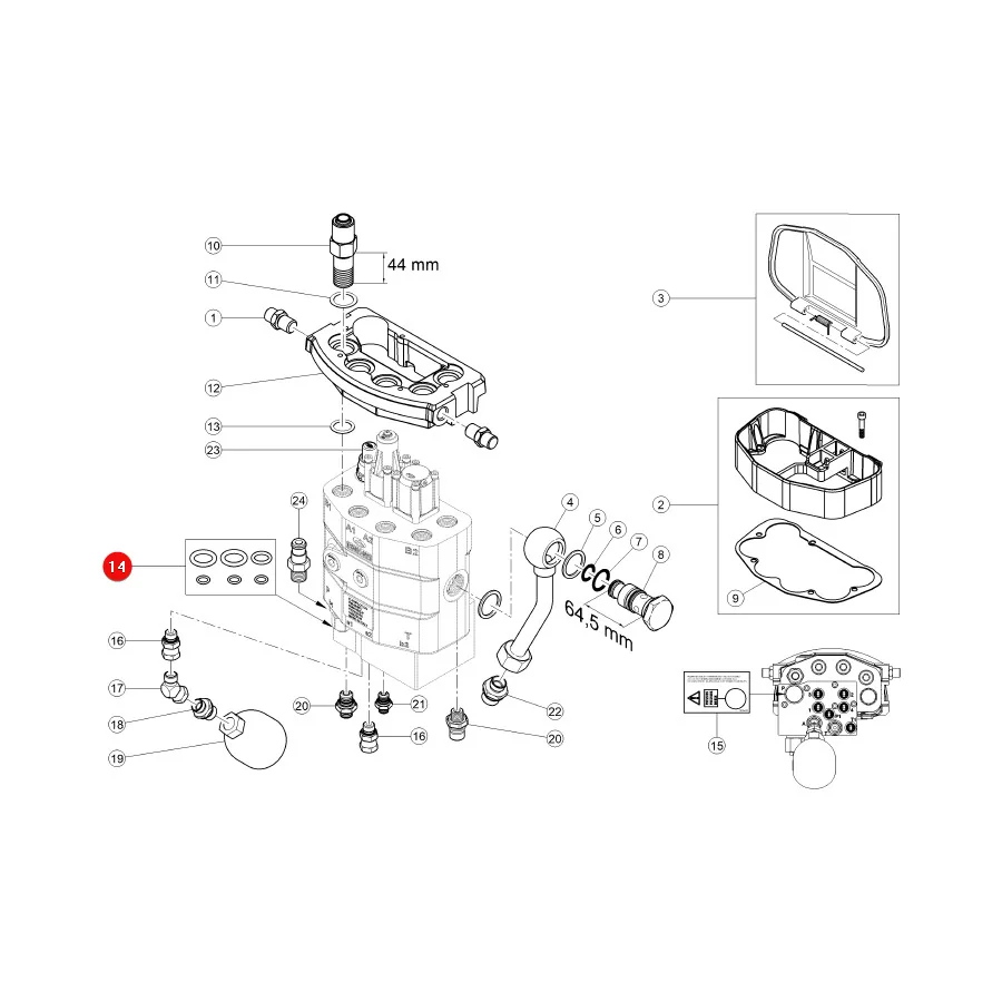 Claas - CL0011403890 - Lader-Dichtungssatz