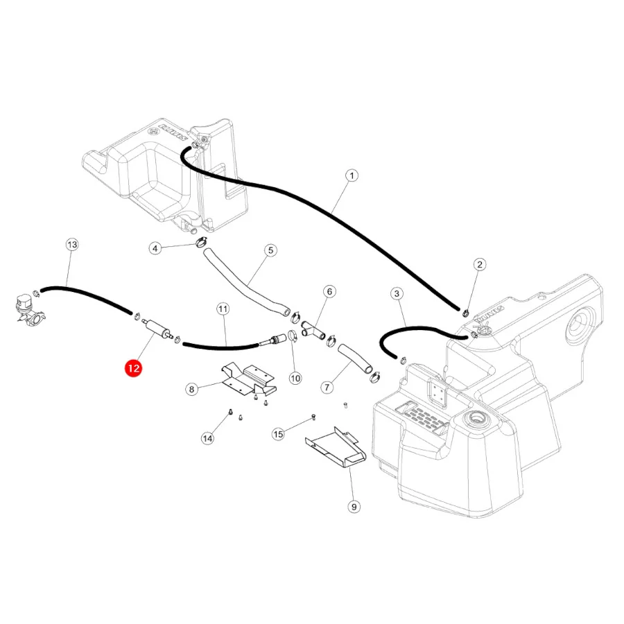 Claas - Cl0011408212 - Durchfluss-Kraftstofffilter