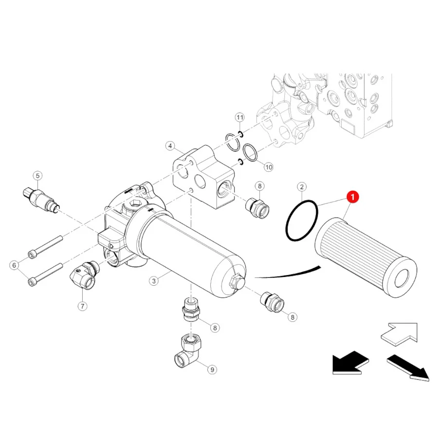 Claas - CL0011430450 - Hydrauliköl-Filtereinsatz