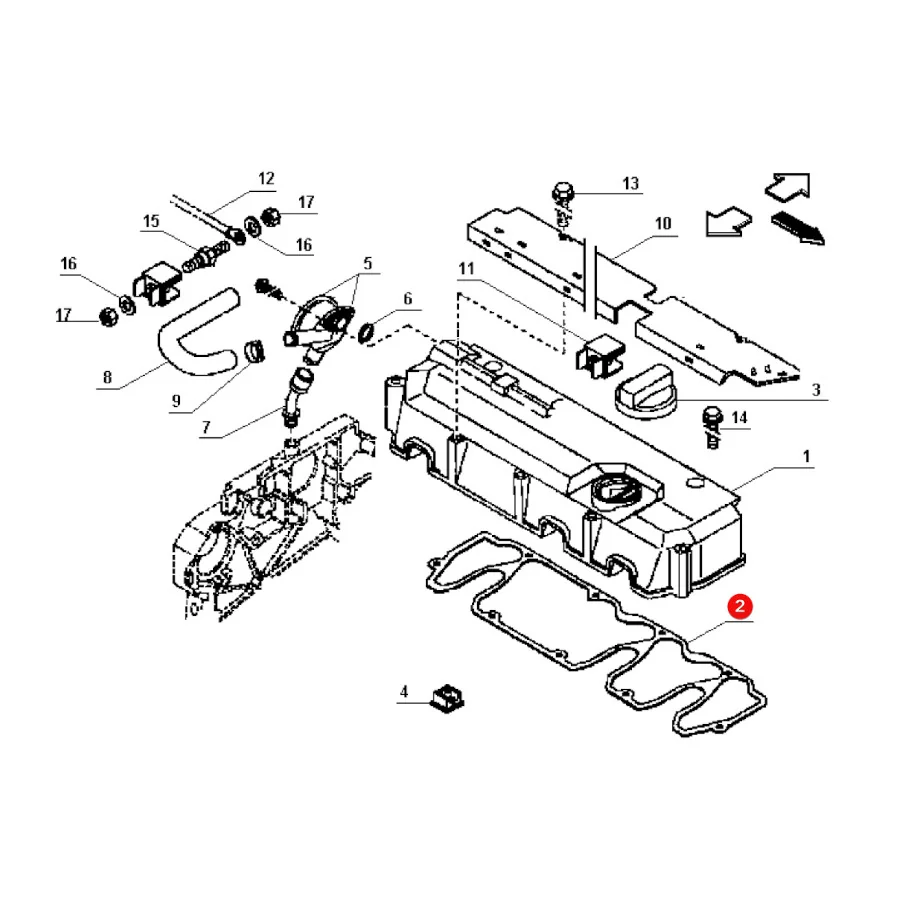 Claas - CL6005030094 - Ventildeckeldichtung