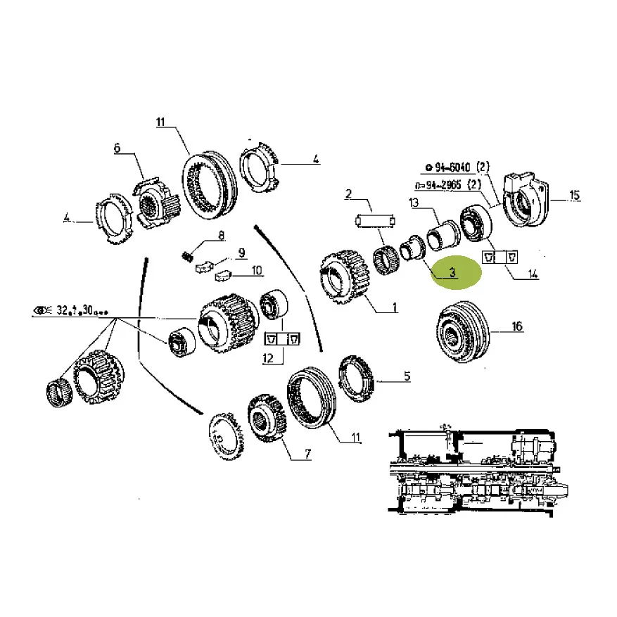 Claas - CL7700006090 - Synchronisierernabe