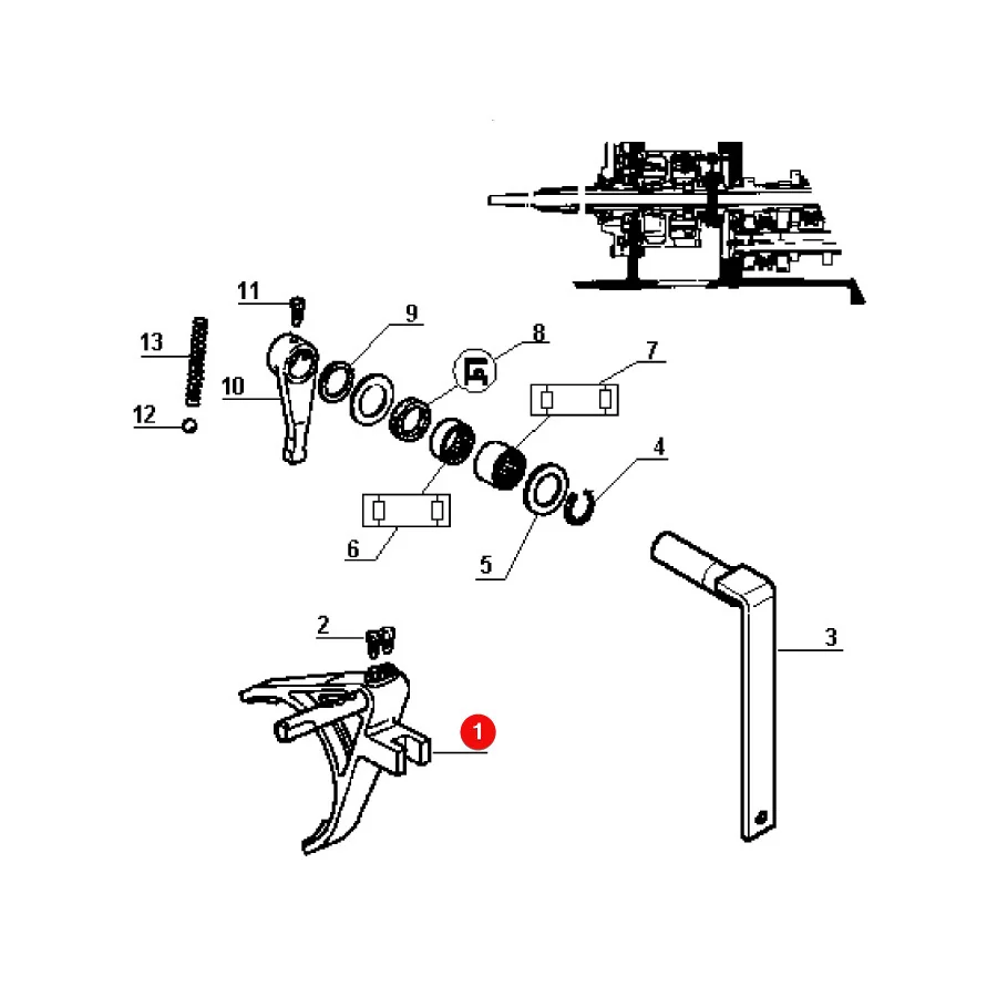 Claas - CL7700048089 - Gabel mit Führung