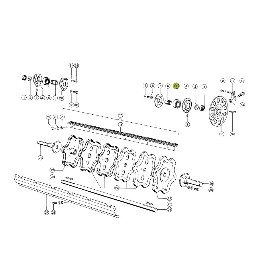 Claas - D41603800 - Dreschtrommellager Massey Ferguson