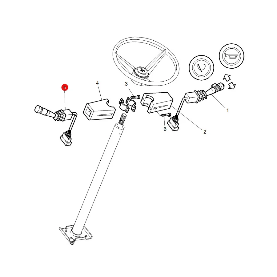 Cobo - 3715822M4.01 - Massey Ferguson Richtungswechselschalter