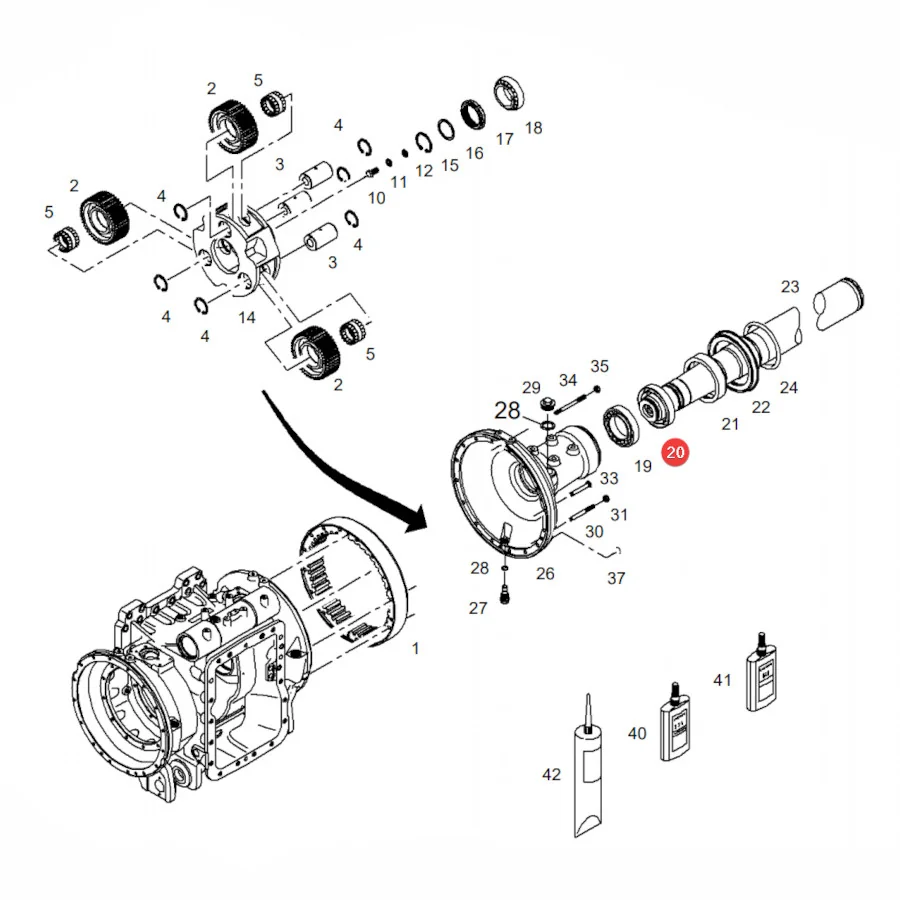 Corteco - CO01032384B - Hinterer Ausrücklagerring
