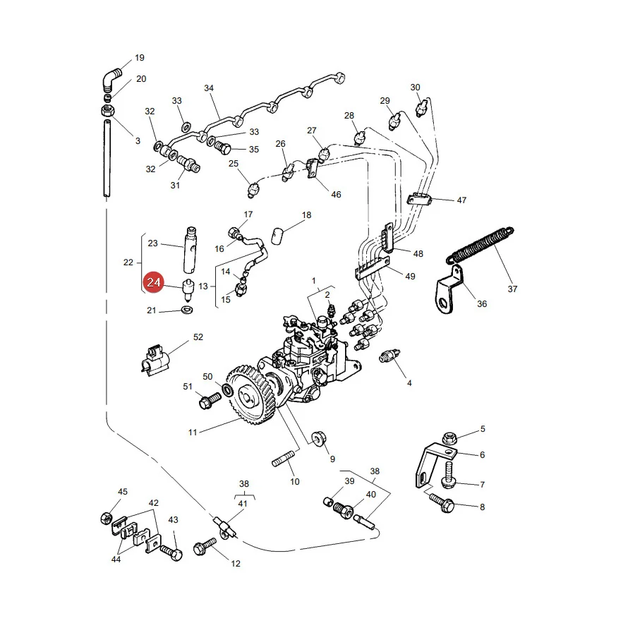 Delphi - AA-7450-5 - Einspritzdüse Massey Ferguson 4222256M1