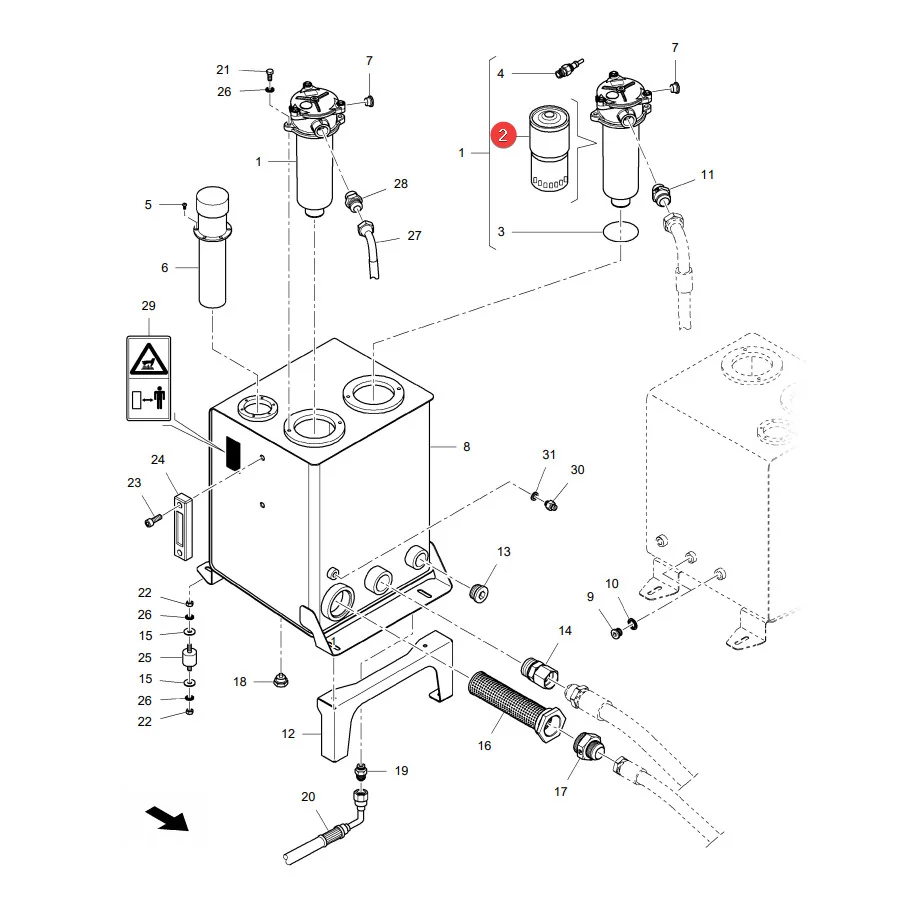 Donaldson - P171843 - Hydraulikölfilter