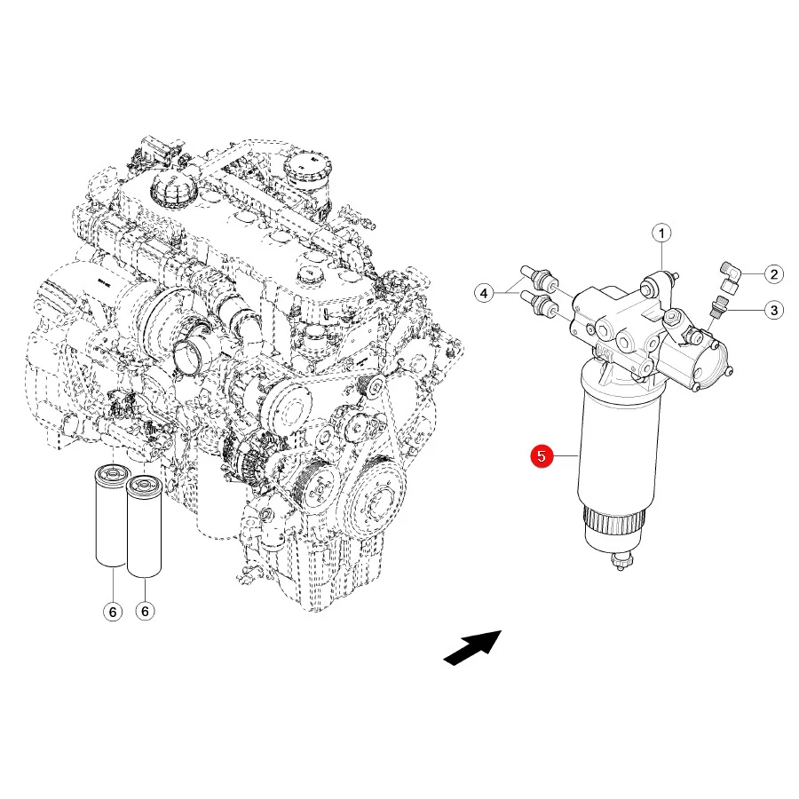 Donaldson - P551010 - Kraftstofffilter Donaldson