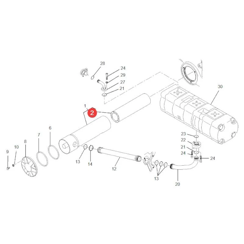 Donaldson - P767969 - Fendt Hydraulikölfilter F916100490010