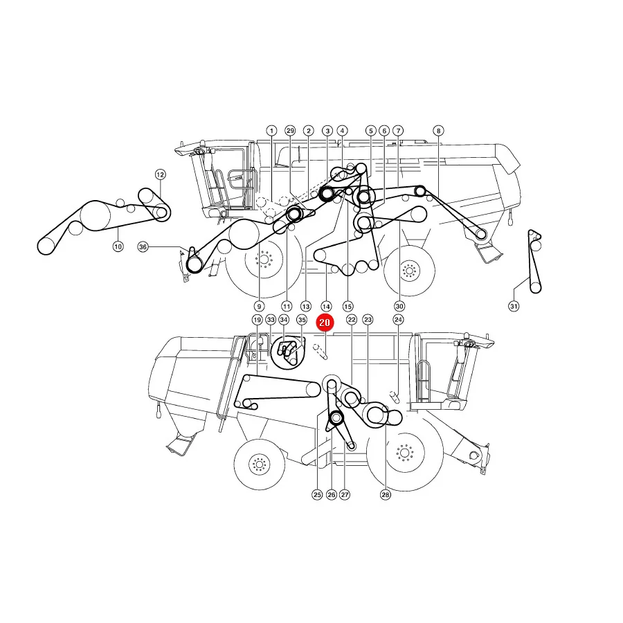 Elite - 0007543151KR - Antriebskette Claas 754315.0