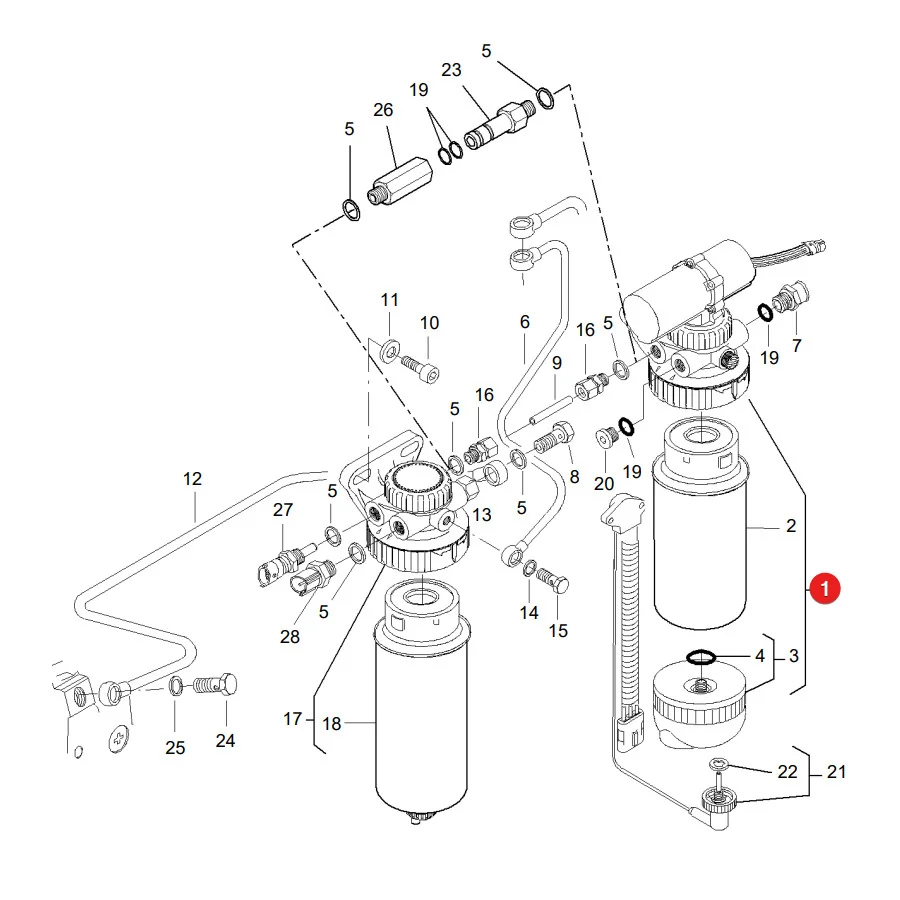 Engitech - ENT110311 - Massey Ferguson Förderpumpe
