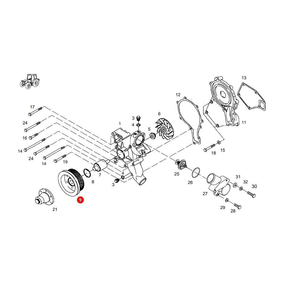 Enpaco Europe - F824200610010.02 - Fendt Wasserpumpe