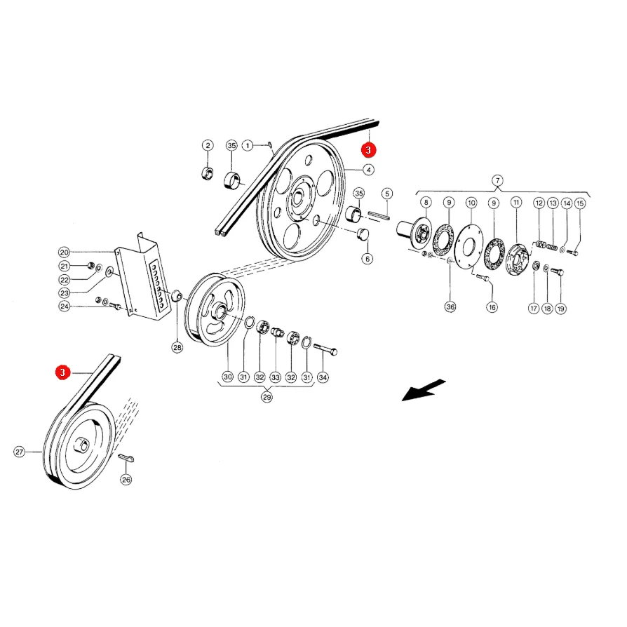 Gates - 0102464 - Claas Header-Antriebs-Keilriemen 0006613371