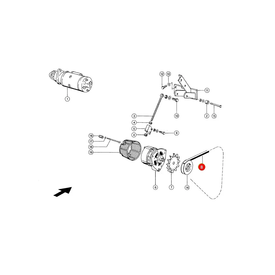 Gates - 0122155D - Lichtmaschinen-Zahnriemen