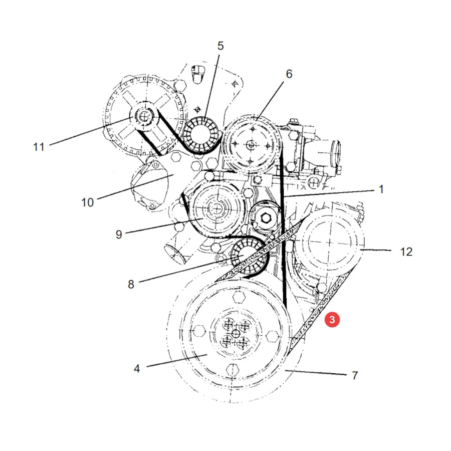 Gates - 0172214D - Fendt Zahnkeilriemen